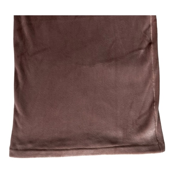 SKIMS Lounge Velour Wide Leg Pants Size Large Color Sienna/Brown - Picture 5 of 7